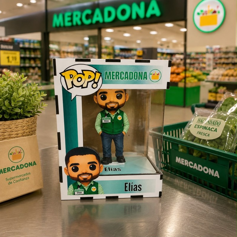 FUNKO DE MADERA EDICIÓN MERCADONA