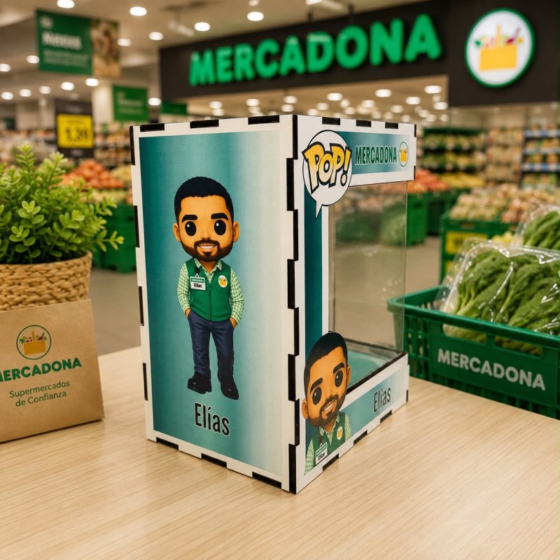 FUNKO DE MADERA EDICIÓN MERCADONA
