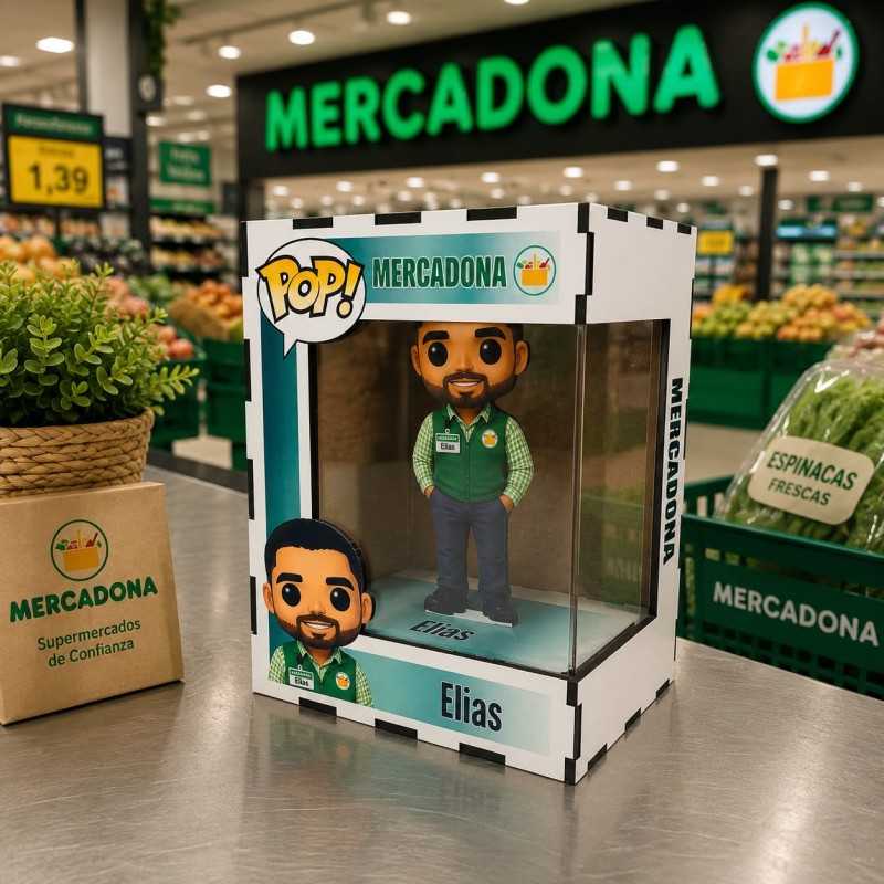 FUNKO DE MADERA EDICIÓN MERCADONA