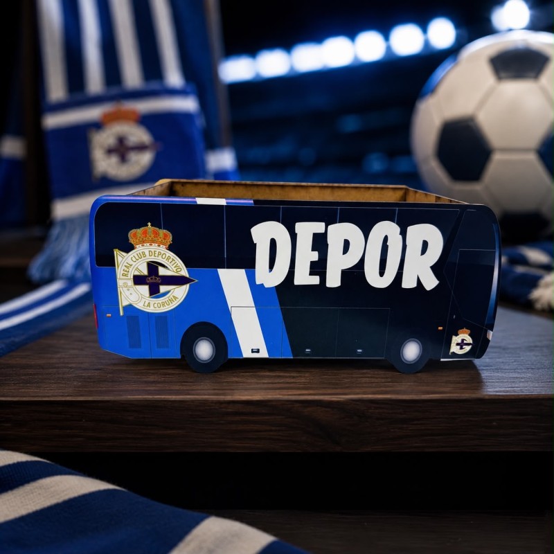 CAJA AUTOBÚS FÚTBOL