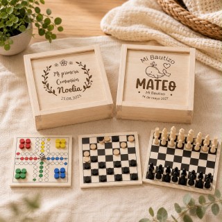 SET DE JUEGOS COMUNIÓN MADERA