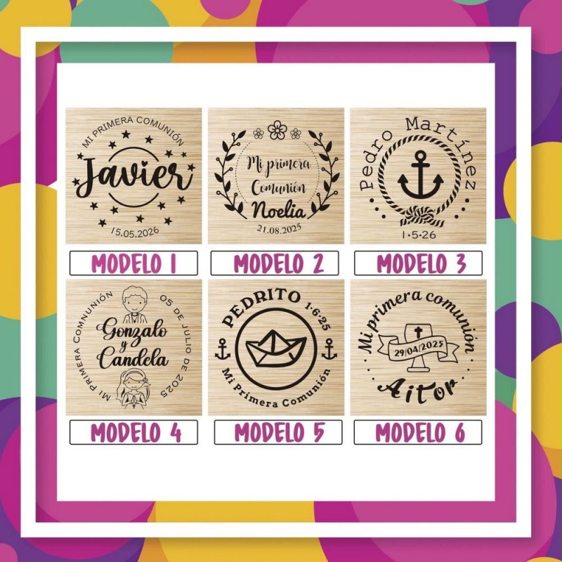 SET DE JUEGOS COMUNIÓN MADERA