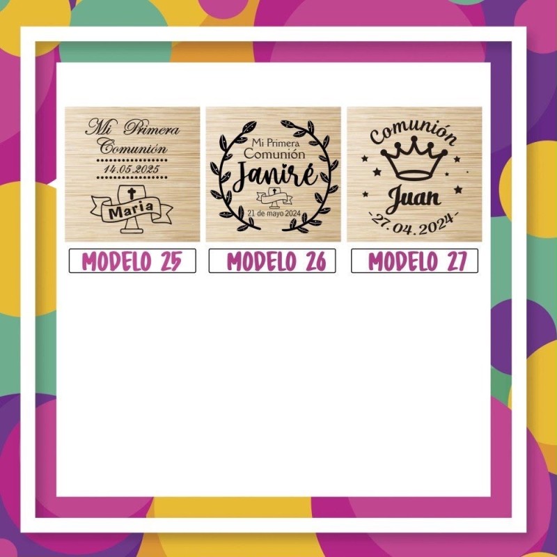 SET DE JUEGOS COMUNIÓN MADERA