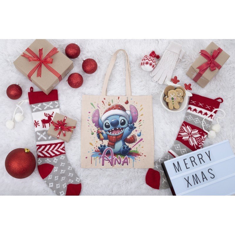 TOTE BAG NAVIDEÑA STITCH