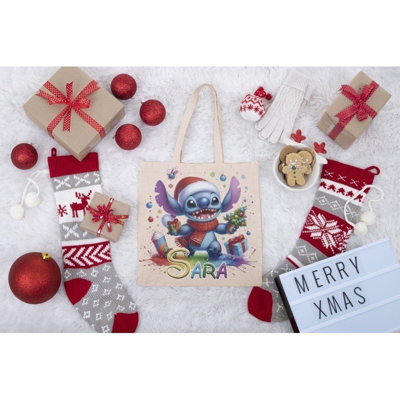 TOTE BAG NAVIDEÑA STITCH