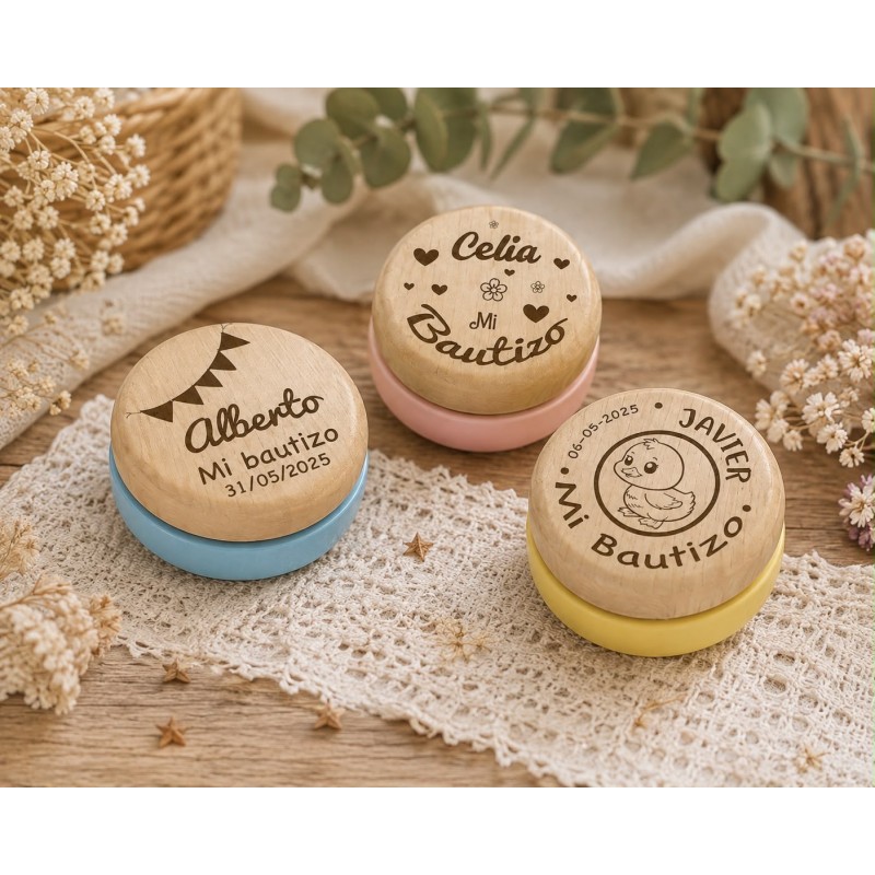 YOYO MADERA COLOR COMUNIONES
