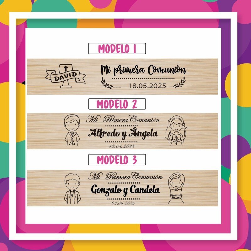 JUEGO DE DADOS MADERA COMUNIONES