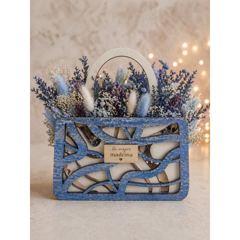 BOLSO MADERA DECORATIVO