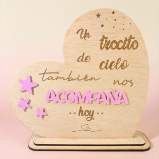 CORAZÓN TROCITO DE CIELO CON BASE