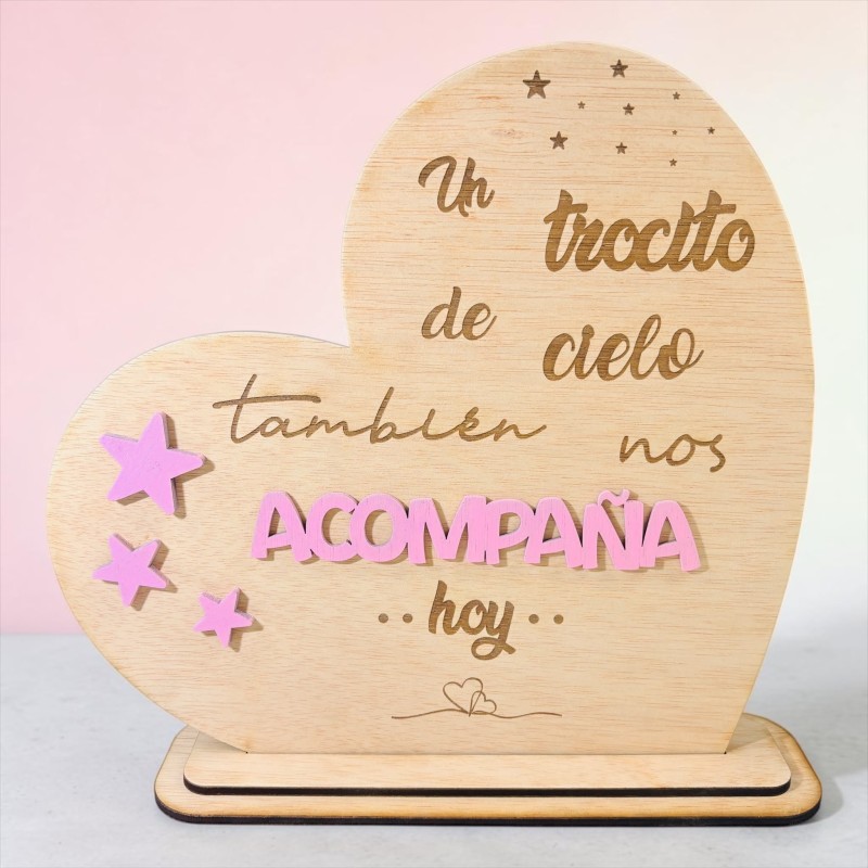CORAZÓN TROCITO DE CIELO CON BASE