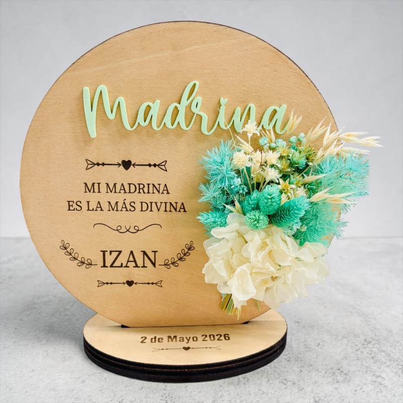 PLACA REDONDA MADRINA O PADRINO