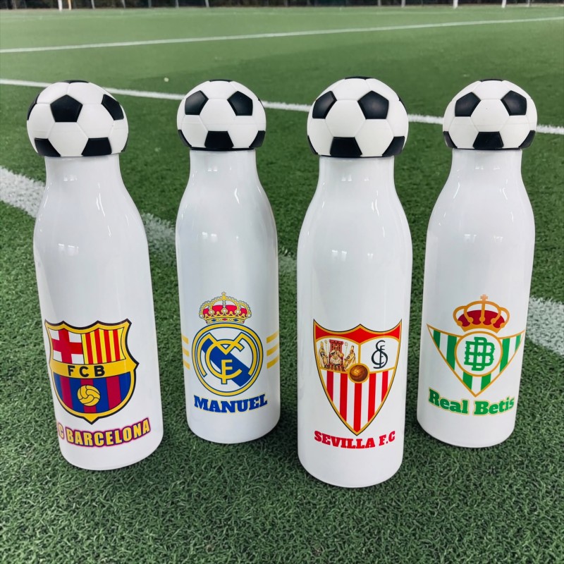 BOTELLA EQUIPOS CON TAPON DE BALÓN