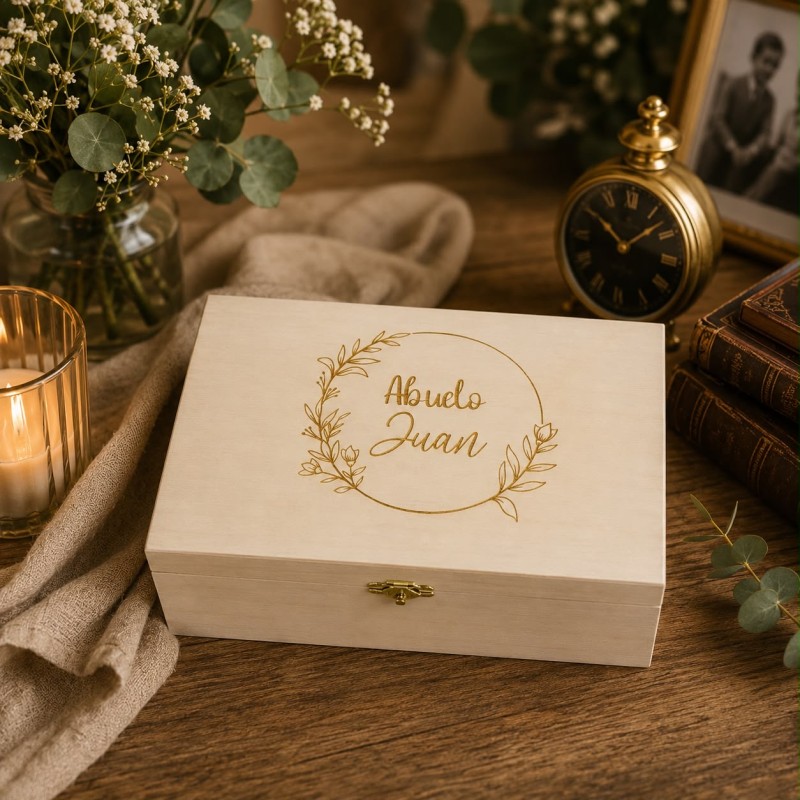 CAJA RELOJ PERSONALIZADA