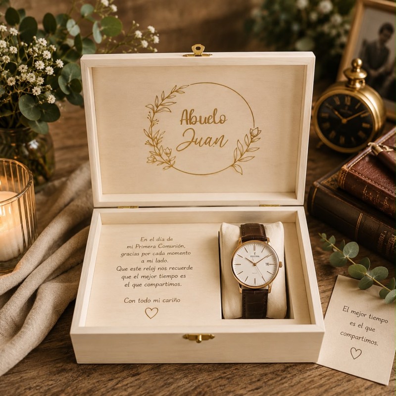 CAJA RELOJ PERSONALIZADA