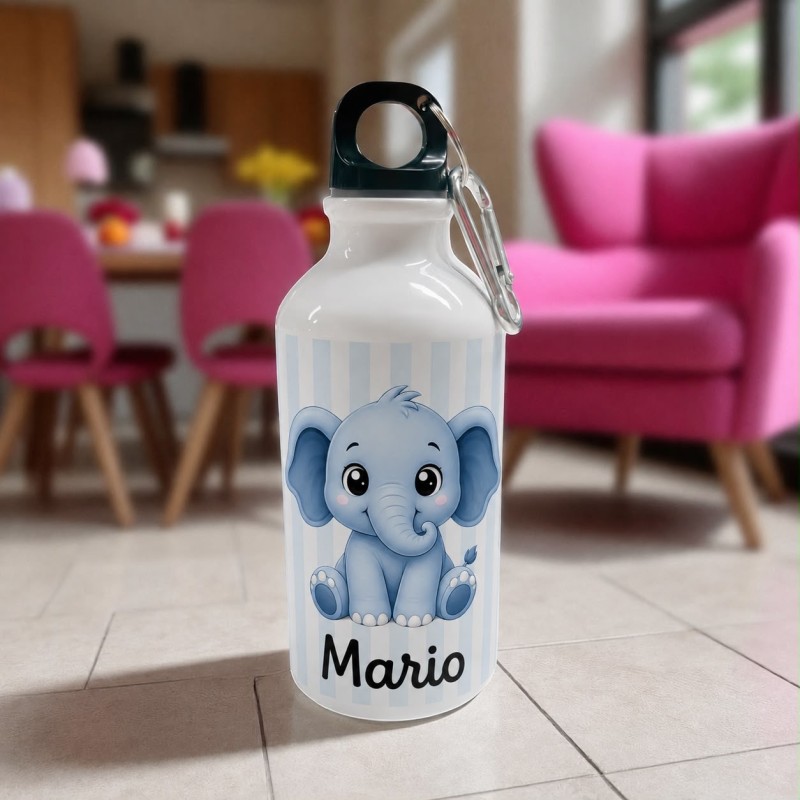 BOTELLA MOSQUETÓN ELEFANTE BEBÉ