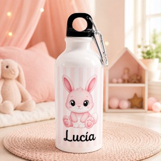 BOTELLA MOSQUETÓN CONEJITO BEBÉ