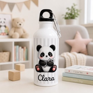 BOTELLA MOSQUETÓN PANDA BEBÉ