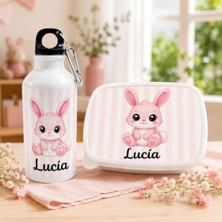 PACK FIAMBRERA + BOTELLA CONEJITO BEBÉ