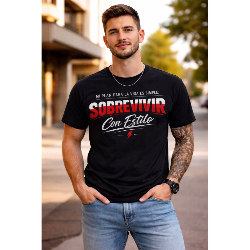 CAMISETA SOBREVIVIR CON ESTILO