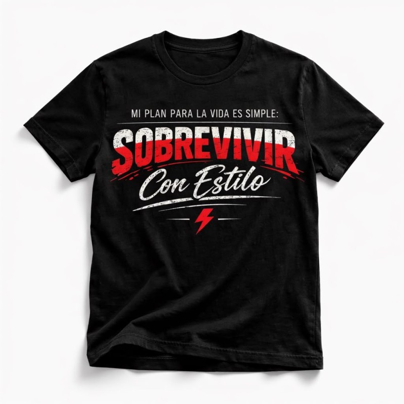 CAMISETA SOBREVIVIR CON ESTILO
