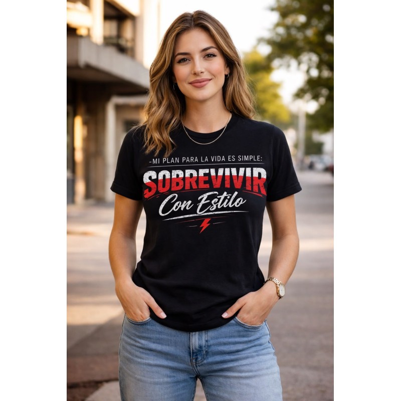 CAMISETA SOBREVIVIR CON ESTILO