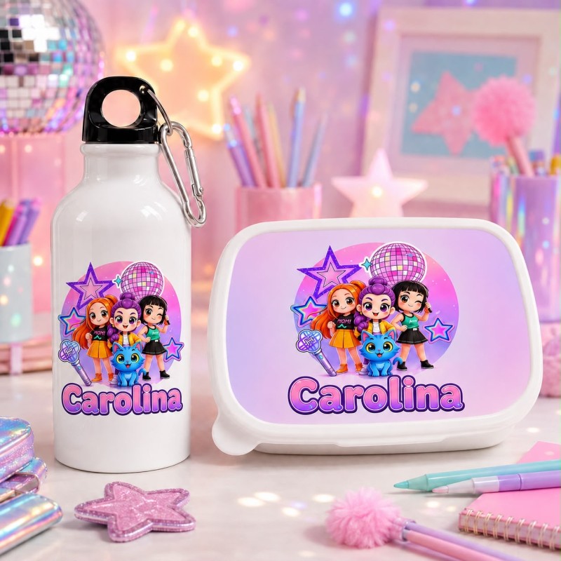 PACK FIAMBRERA + BOTELLA LAS GUERRERAS K-POP MODELO 3