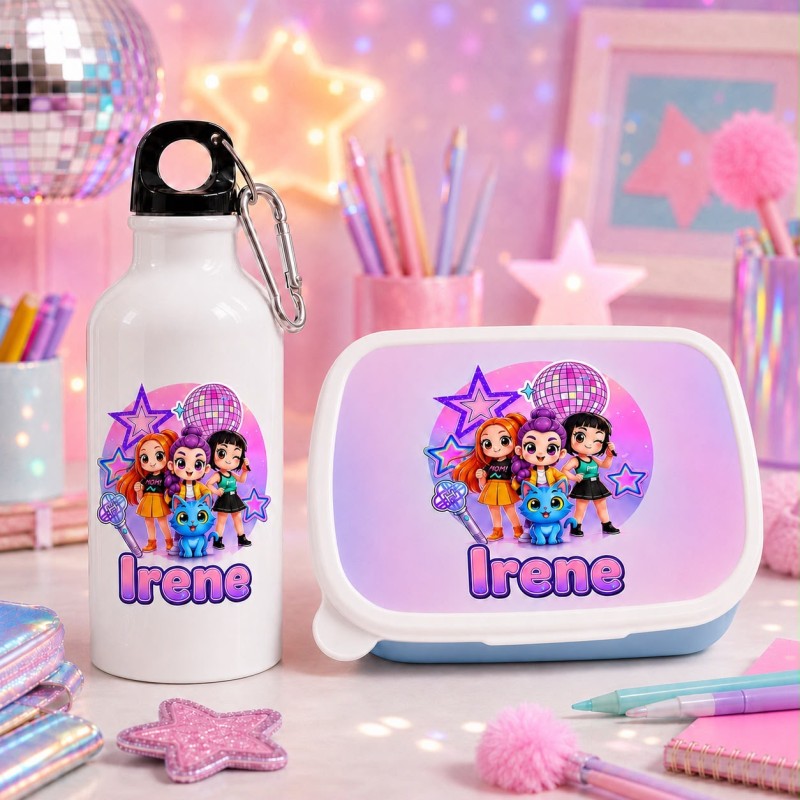 PACK FIAMBRERA + BOTELLA LAS GUERRERAS K-POP MODELO 3