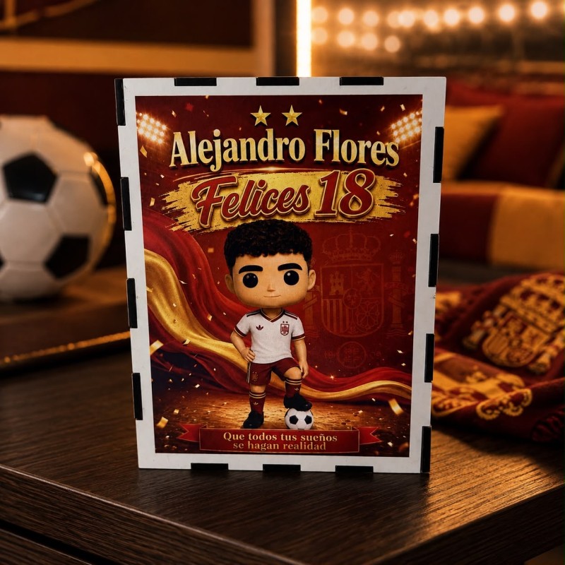 FUNKO DE MADERA FÚTBOL