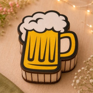 CAJA MADERA JARRITA DE CERVEZA