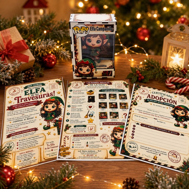 FUNKO DE MADERA EDICIÓN ELFOS DE LA NAVIDAD