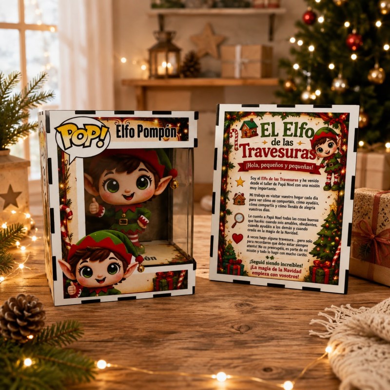 FUNKO DE MADERA EDICIÓN ELFOS DE LA NAVIDAD