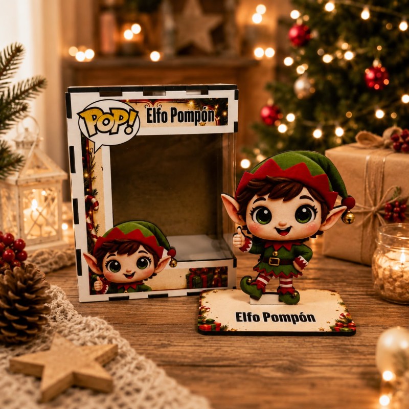FUNKO DE MADERA EDICIÓN ELFOS DE LA NAVIDAD