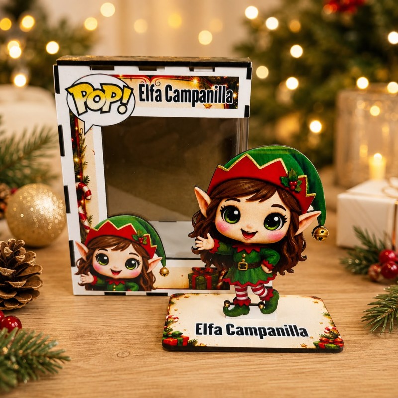 FUNKO DE MADERA EDICIÓN ELFOS DE LA NAVIDAD