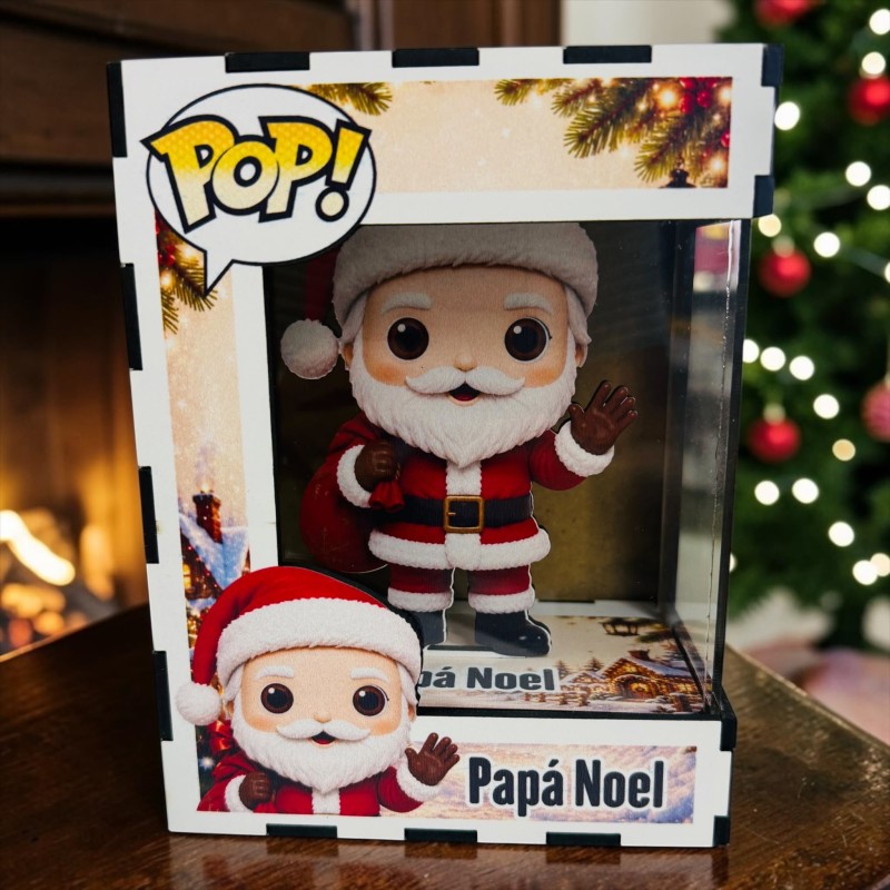 FUNKO DE MADERA EDICIÓN PAPÁ NOEL