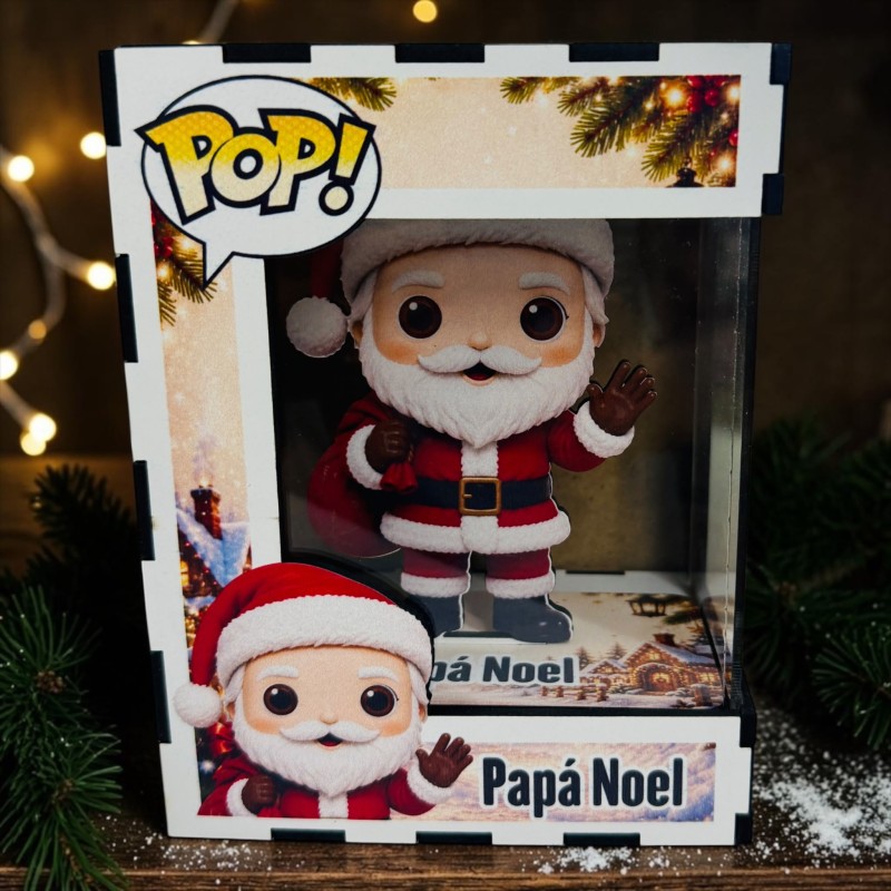 FUNKO DE MADERA EDICIÓN PAPÁ NOEL