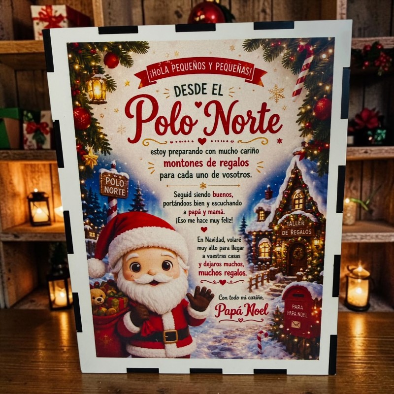 FUNKO DE MADERA EDICIÓN PAPÁ NOEL