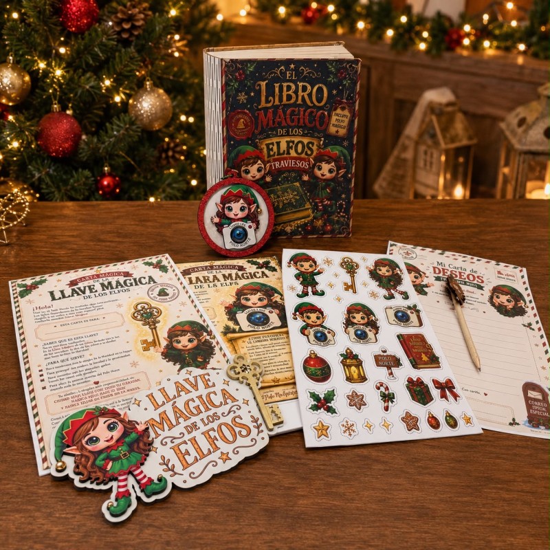 KIT LIBRO MÁGICO DE LOS ELFOS