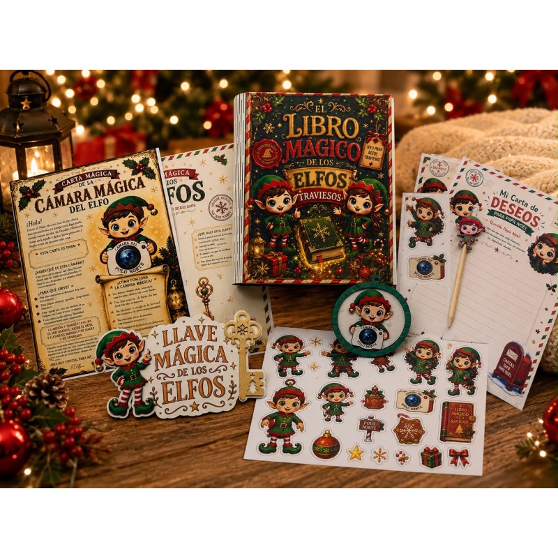 KIT LIBRO MÁGICO DE LOS ELFOS
