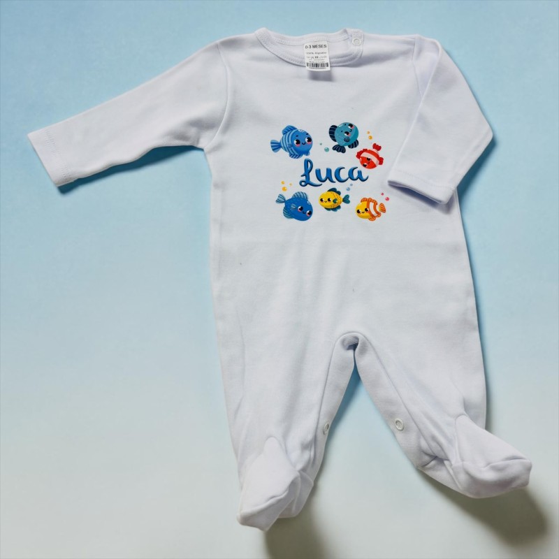 PIJAMA BEBÉ PECECITOS DE COLORES