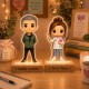 LÁMPARA FUNKO CON BASE DE MADERA PROFES