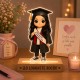 LÁMPARA FUNKO CON BASE DE MADERA GRADUACIÓN