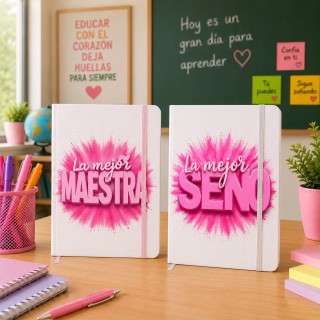 LIBRETA ROSA LA MEJOR MAESTRA O SEÑO