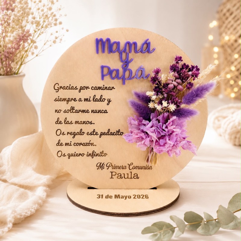 PLACA REDONDA PERSONALIZADA