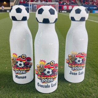 BOTELLA TAPÓN BALÓN ESPAÑA 2026