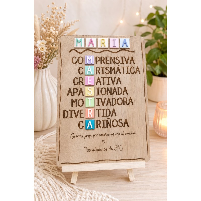 PLACA LA ESENCIA DE UN GRAN MAESTR@