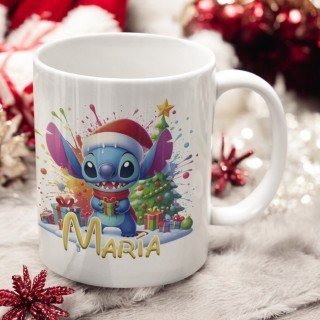 TAZA NAVIDEÑA STITCH