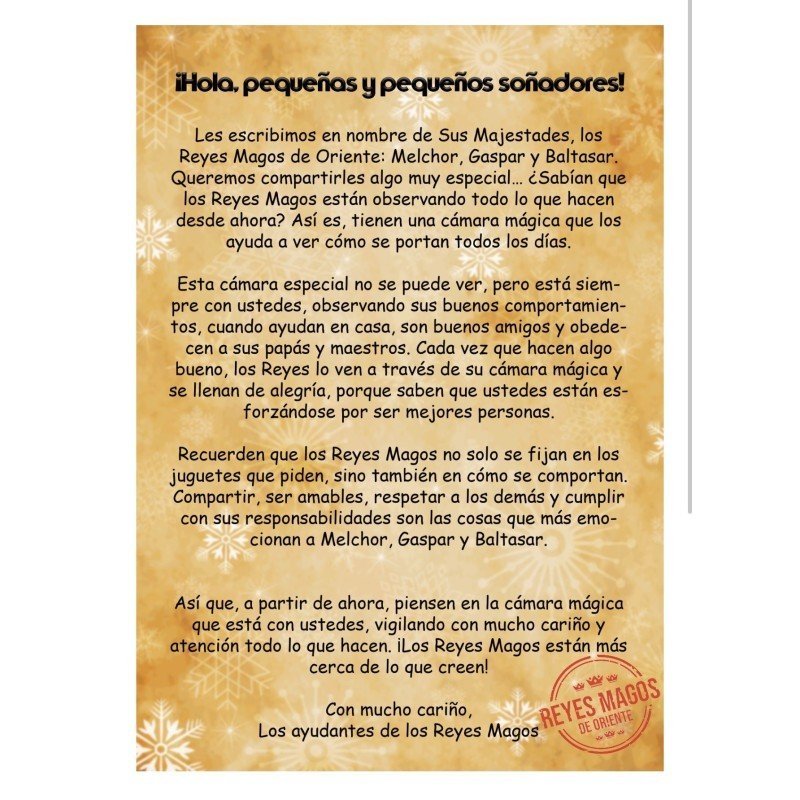 CÁMARA MÁGICA REYES MAGOS