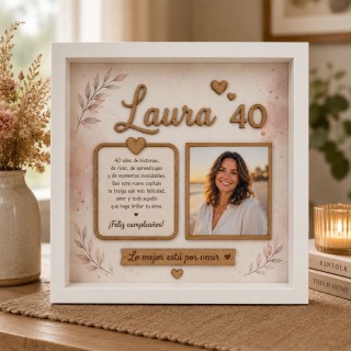 CUADRO PERSONALIZADO 40 AÑOS