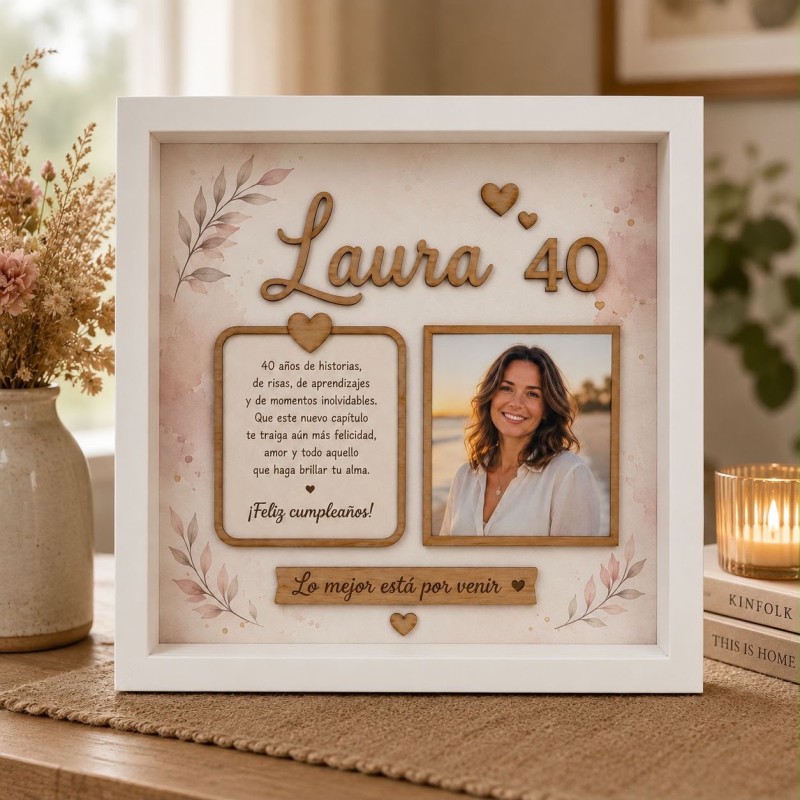 CUADRO PERSONALIZADO 40 AÑOS