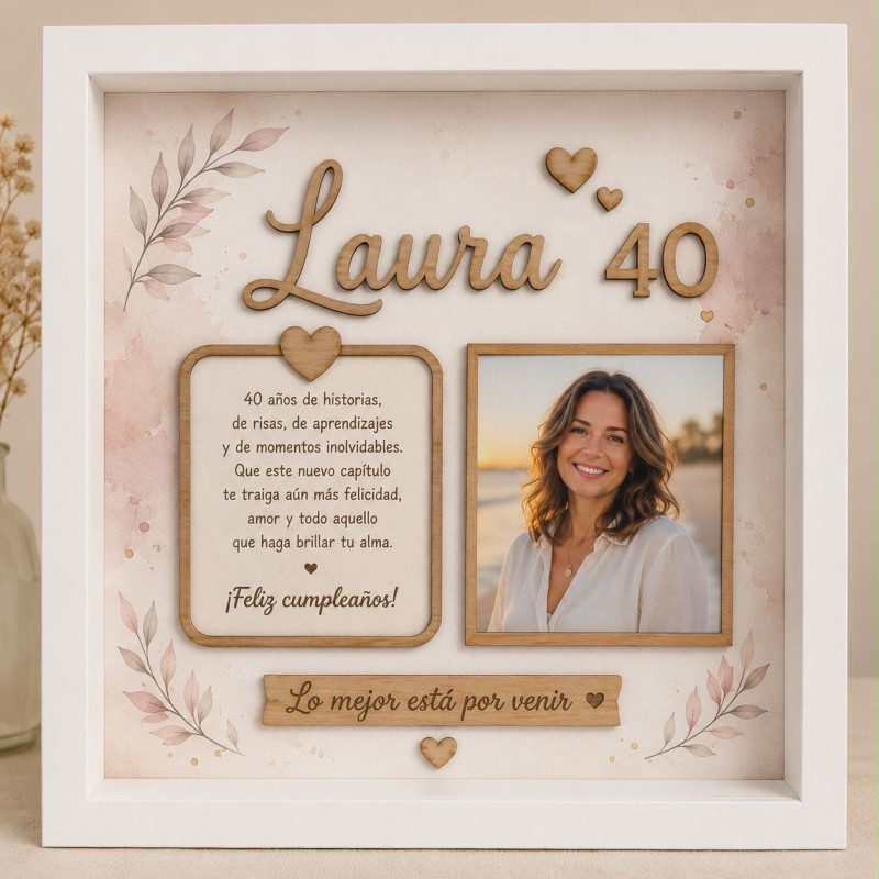 CUADRO PERSONALIZADO 40 AÑOS